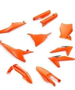 Juego de Plásticos Naranja Original para Motocicleta KTM.