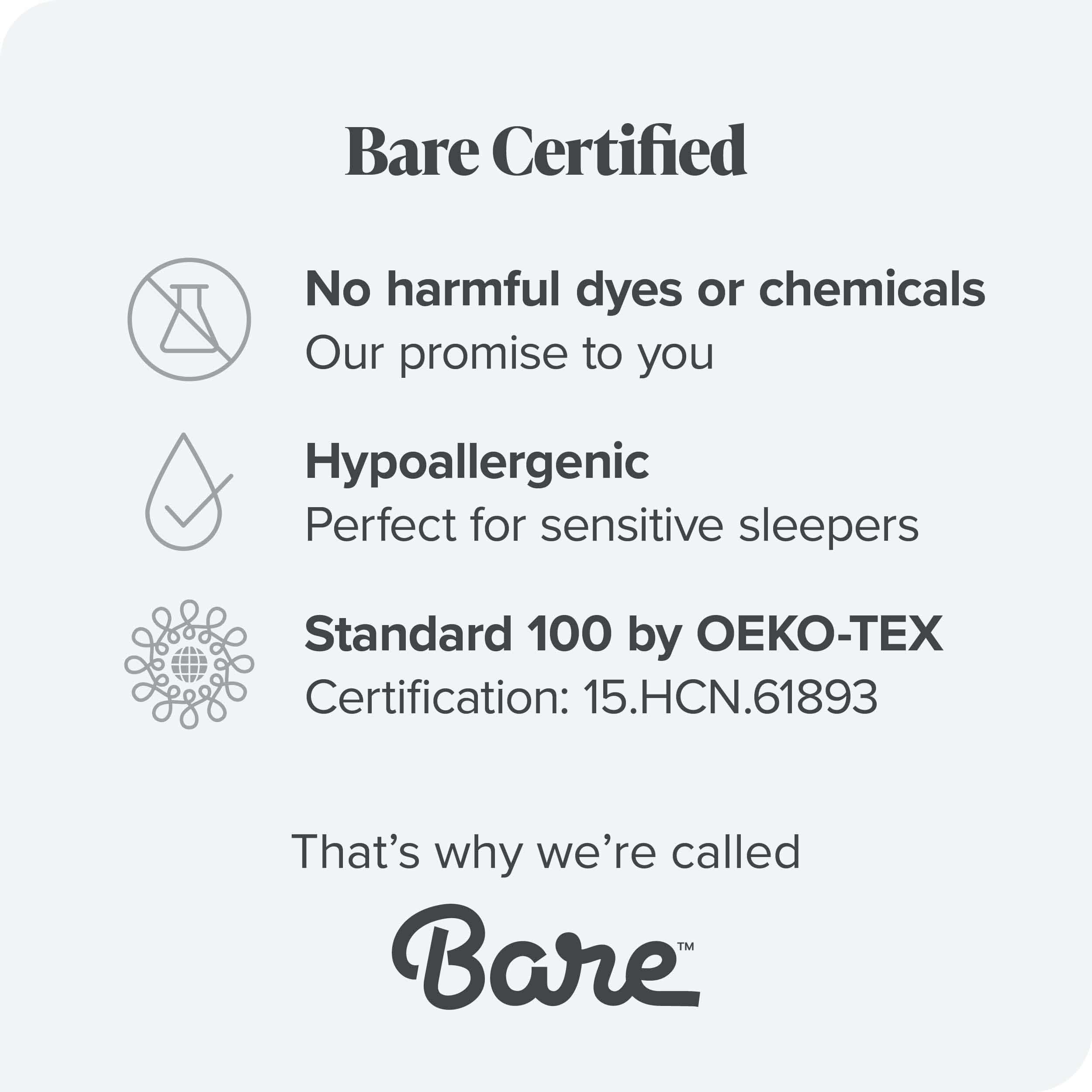 Juego de sábanas de franela Bare Home 100% -Gris claro jaspe - Imagen 9