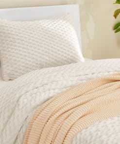 Juego de edredón gemelo ChiXpace - Juego de -Blanco