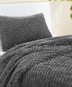 Juego de Edredón Gemelo ChiXpace - Juego de -Gris