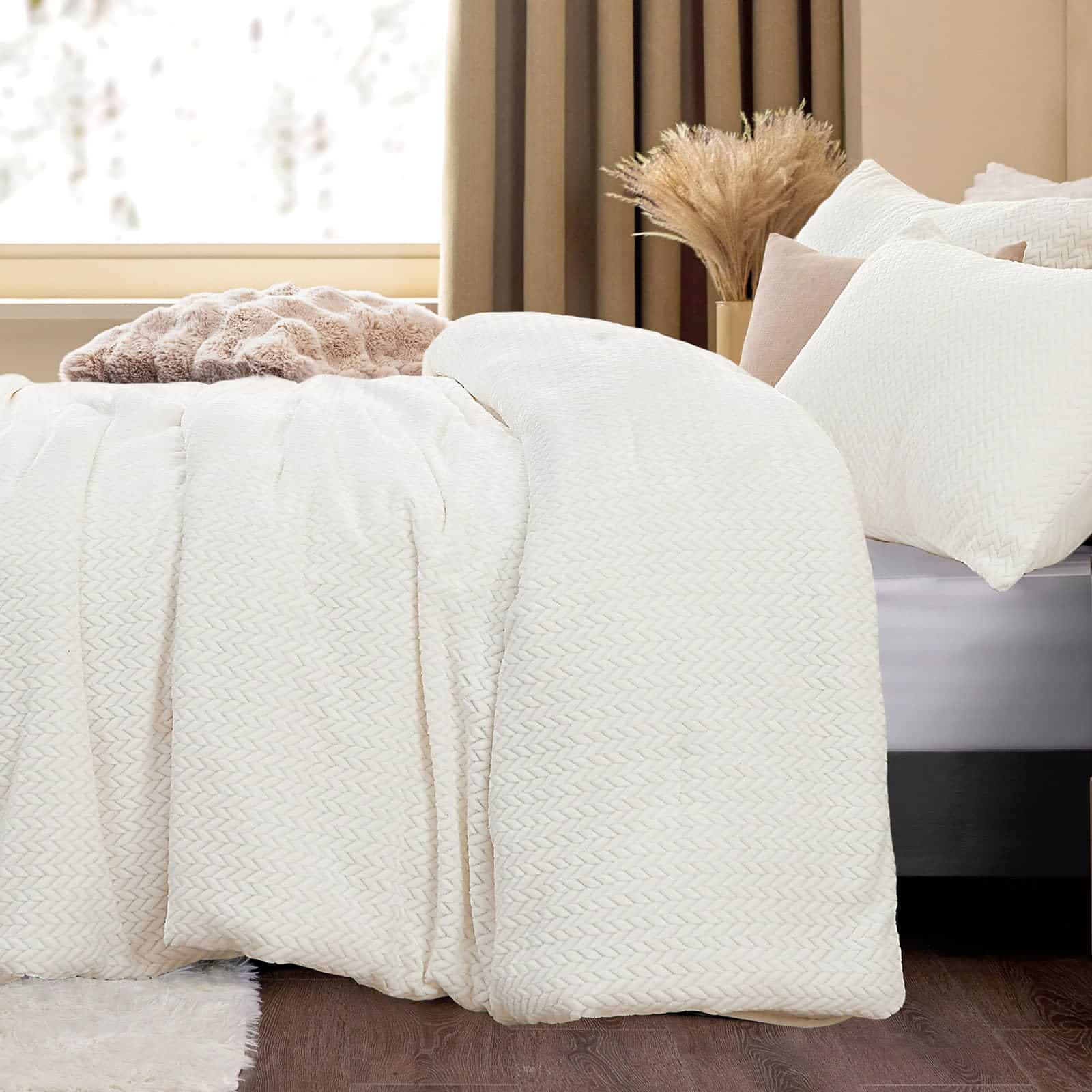 Juego de edredón de la Reina ChiXpace - Patrón de hojas