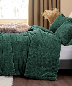 Juego de Edredón Completo ChiXpace - Patrón de Hojas Verdes