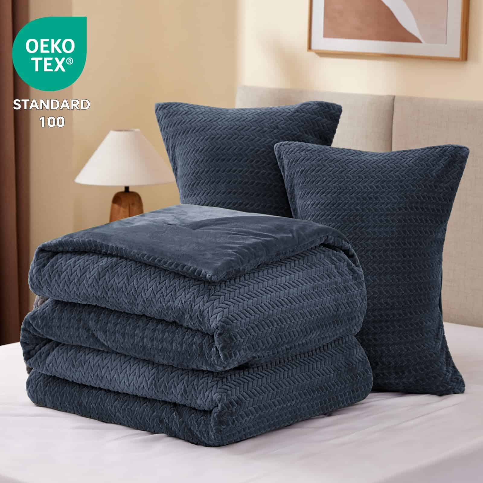 Juego de Edredón de Invierno de Terciopelo de Felpa con - Imagen 6