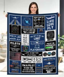 Manta de Piloto, Regalos para Pilotos para Hombres-Regalos