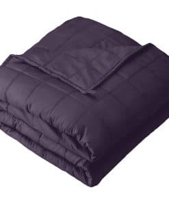 Manta ponderada Bare Home tamaño Queen 17 lbs -Morado