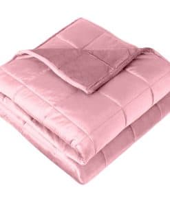 Manta Ponderada Bare Home Tamaño Queen 17 lb -Rosa Claro