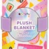 Manta de felpa suave con estampado foodie 56" x 60" -
