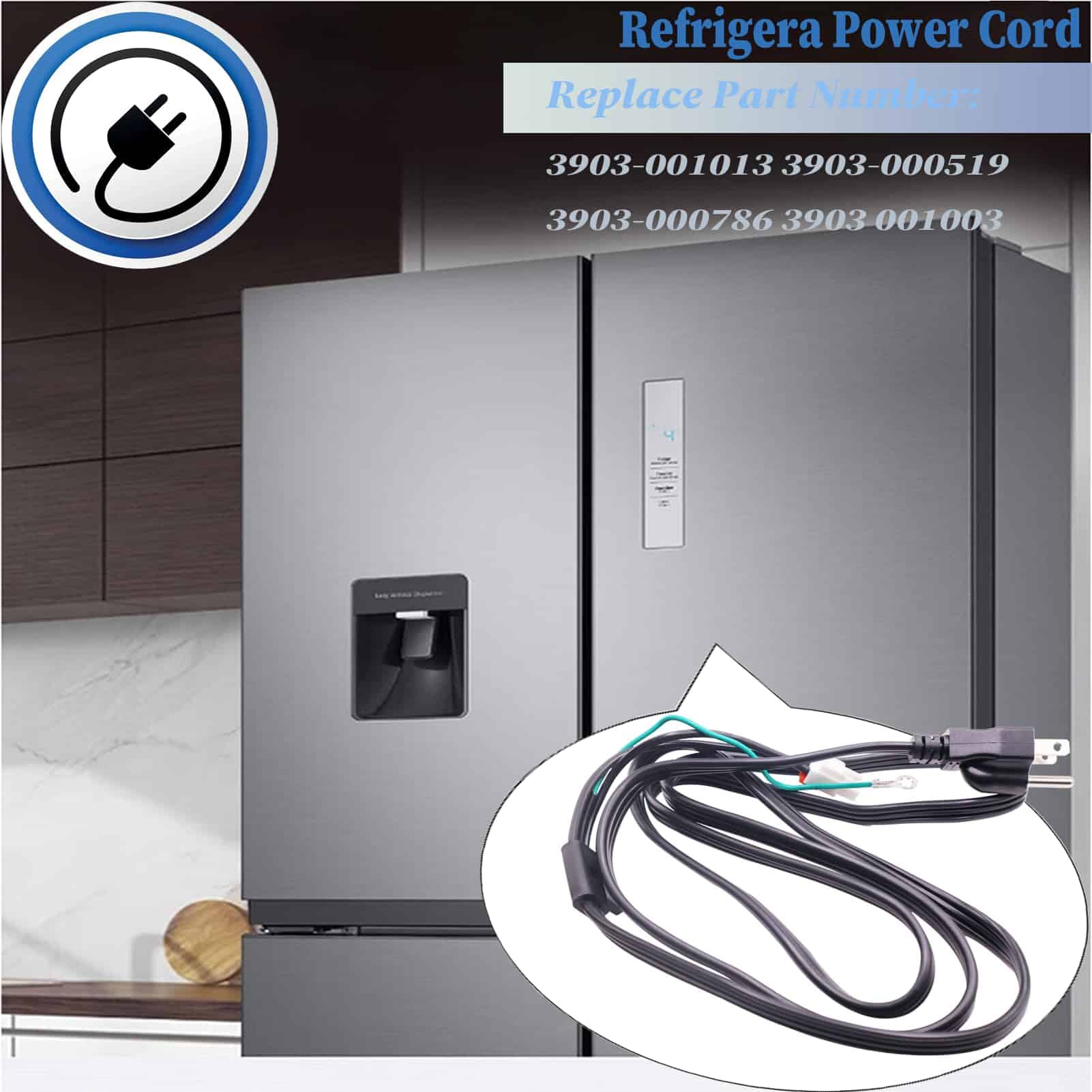 Cable de alimentación 3903-001013 3903-000519 mejorado para - Imagen 3