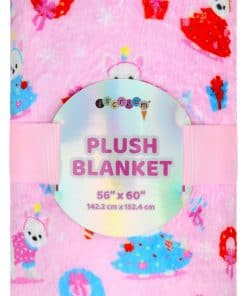 Manta de Felpa Estampada Premium de 56" x 60" - Merry