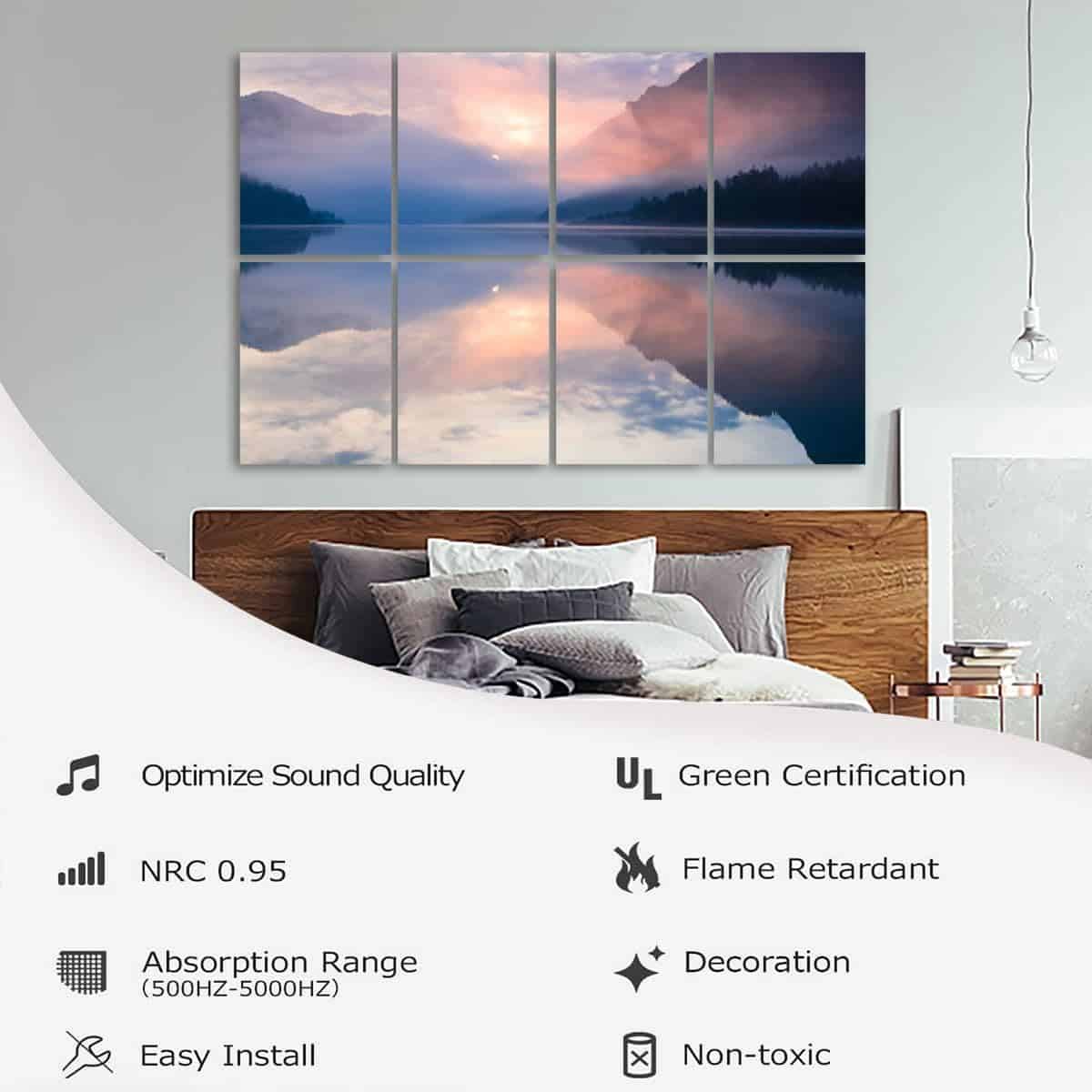Paneles acústicos insonorizantes Zen with Lake Mountain - Imagen 6