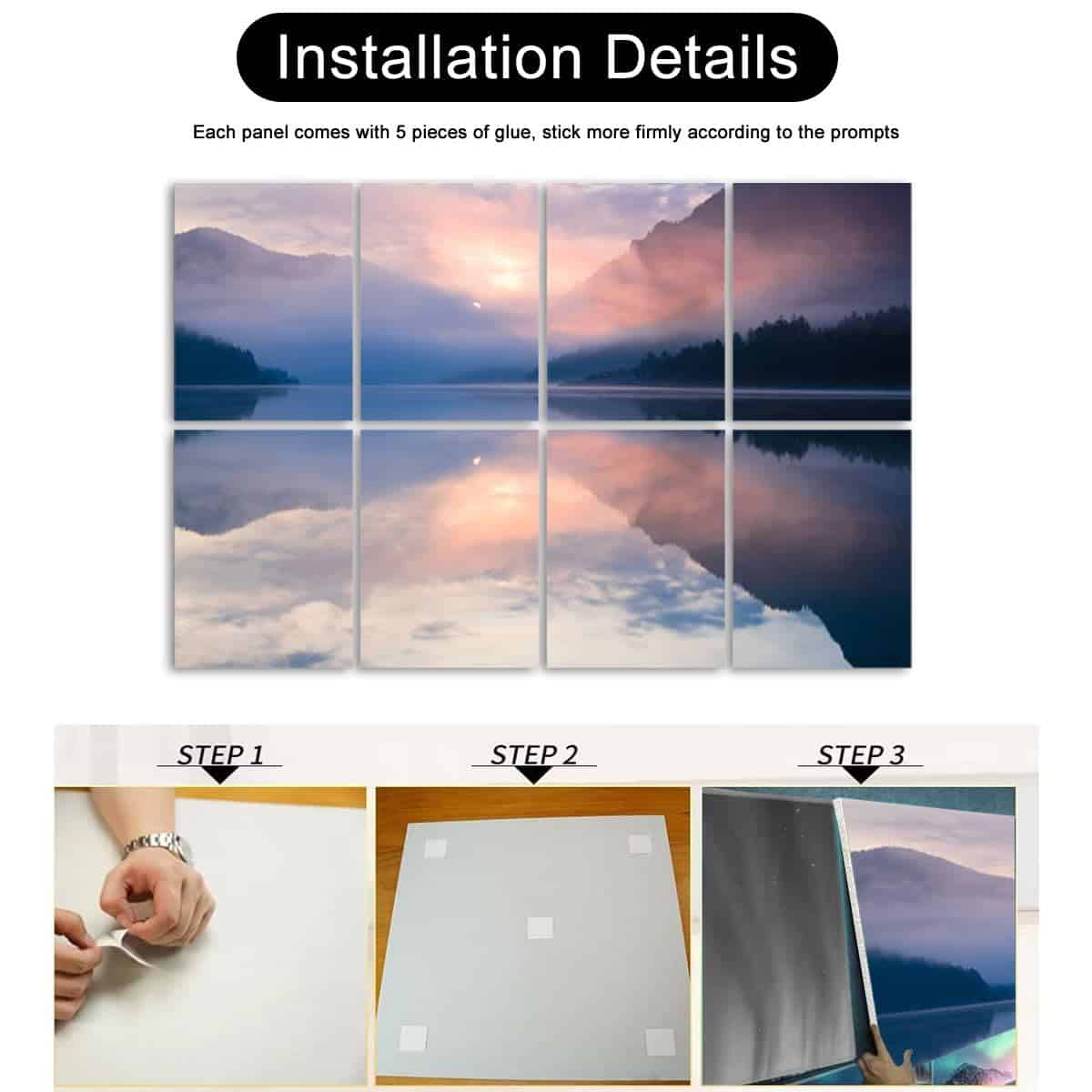 Paneles acústicos insonorizantes Zen with Lake Mountain - Imagen 8