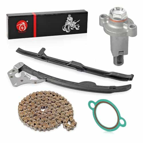 Cadena de sincronización de árbol de levas y guías de