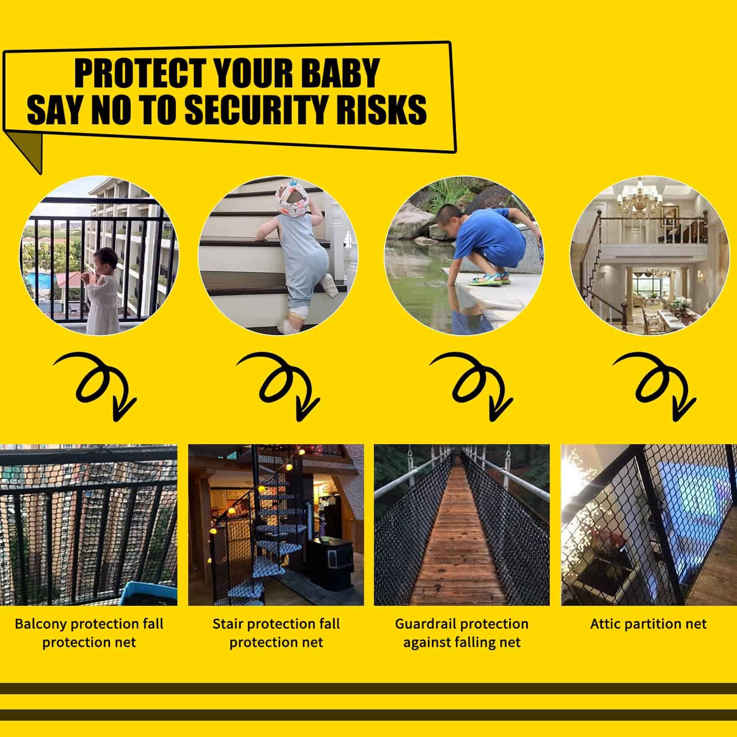 Red de Carga para Escalar Bunifa para Niños Red de - Imagen 6