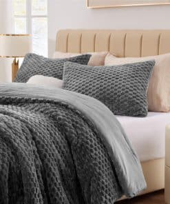 Juego de Edredón de lujo ChiXpace - Juego -Gris