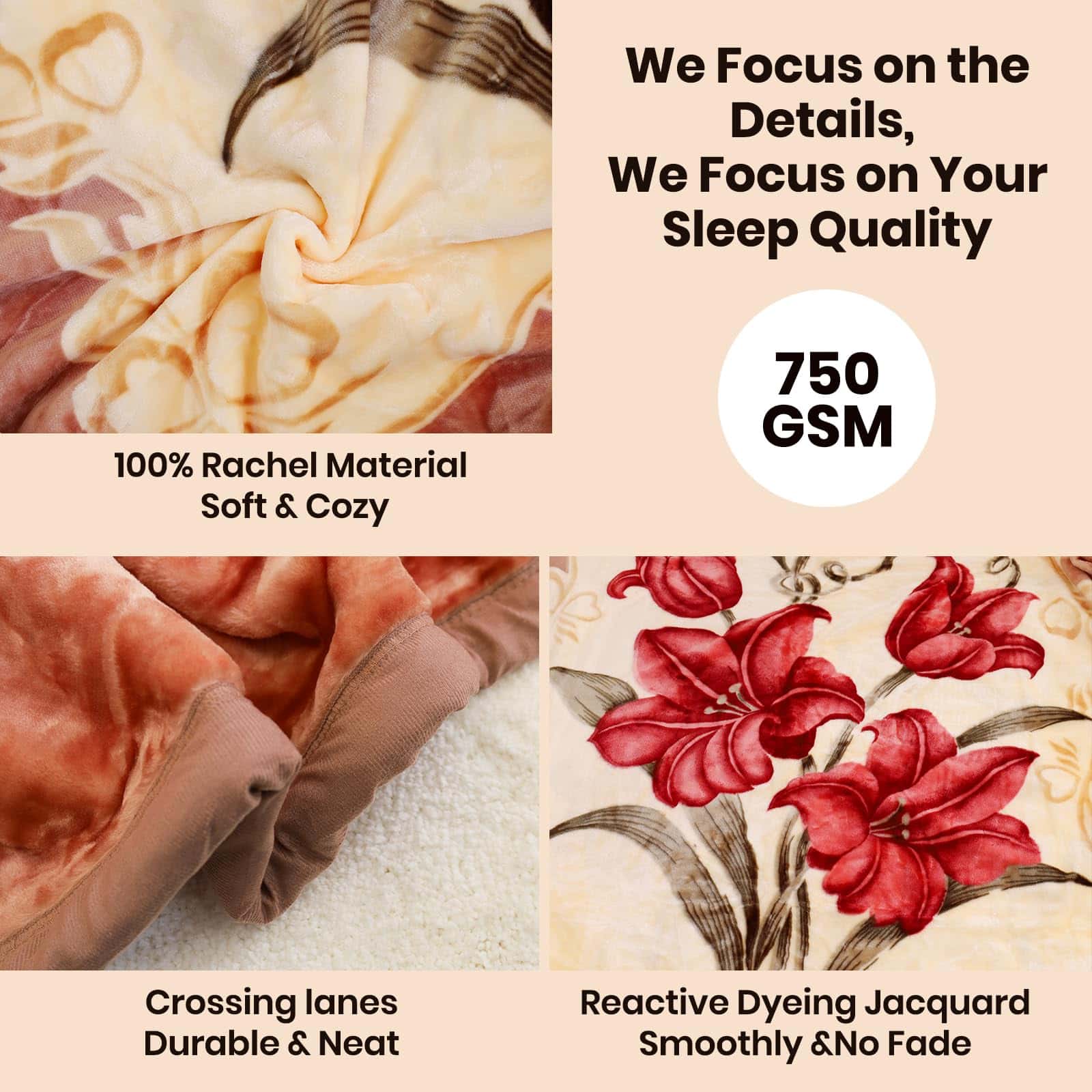 Mantas de Mink MODUSKYE, Koreano Pesado Plush 7.7 LB 2 Ply - Imagen 3