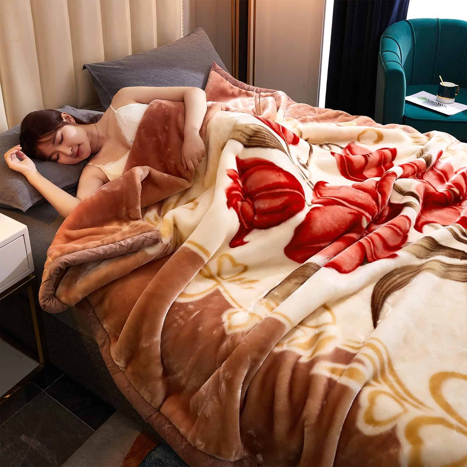 Mantas de Mink MODUSKYE, Koreano Pesado Plush 7.7 LB 2 Ply - Imagen 7