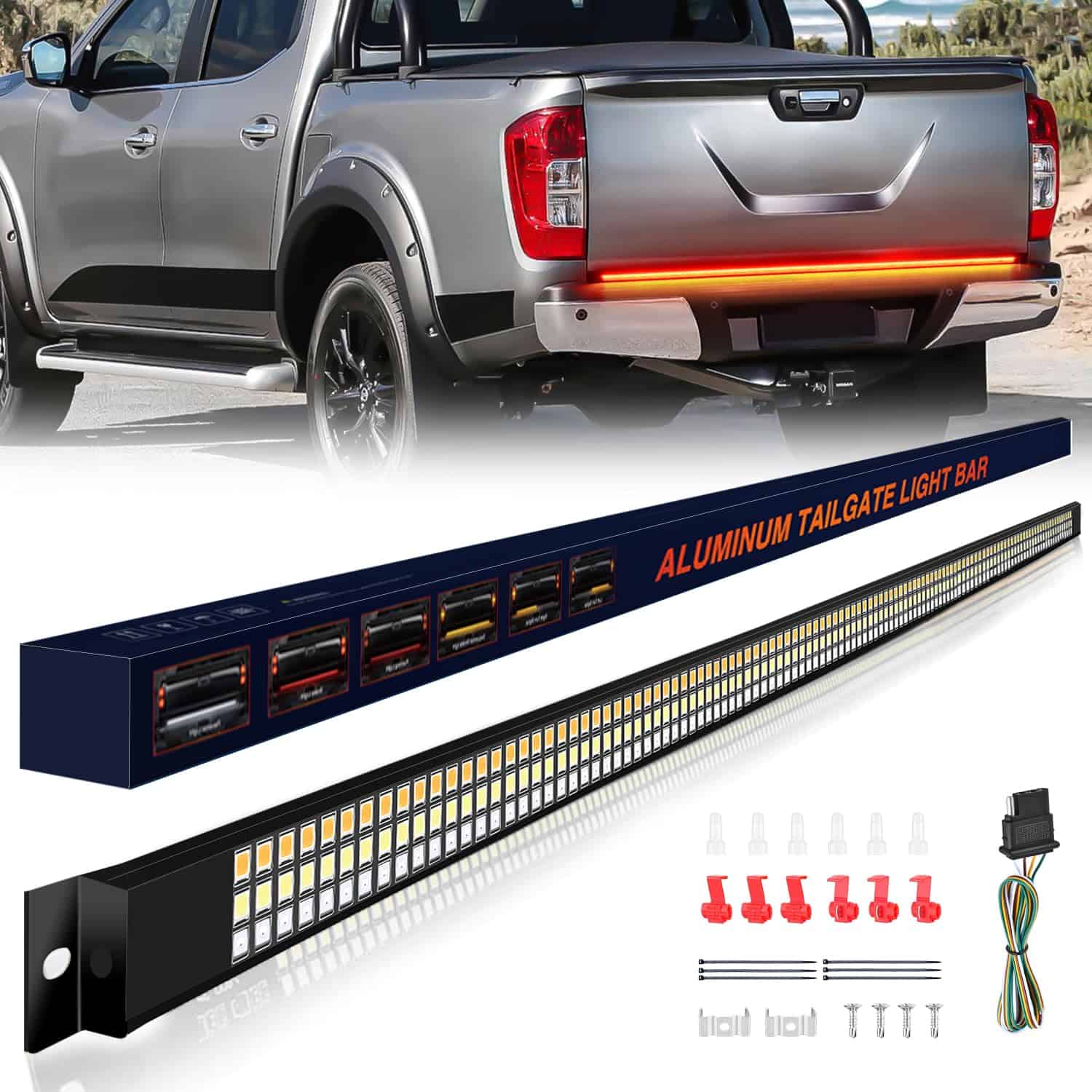 Barra de luz de la puerta trasera del camión GOOACC 60" con