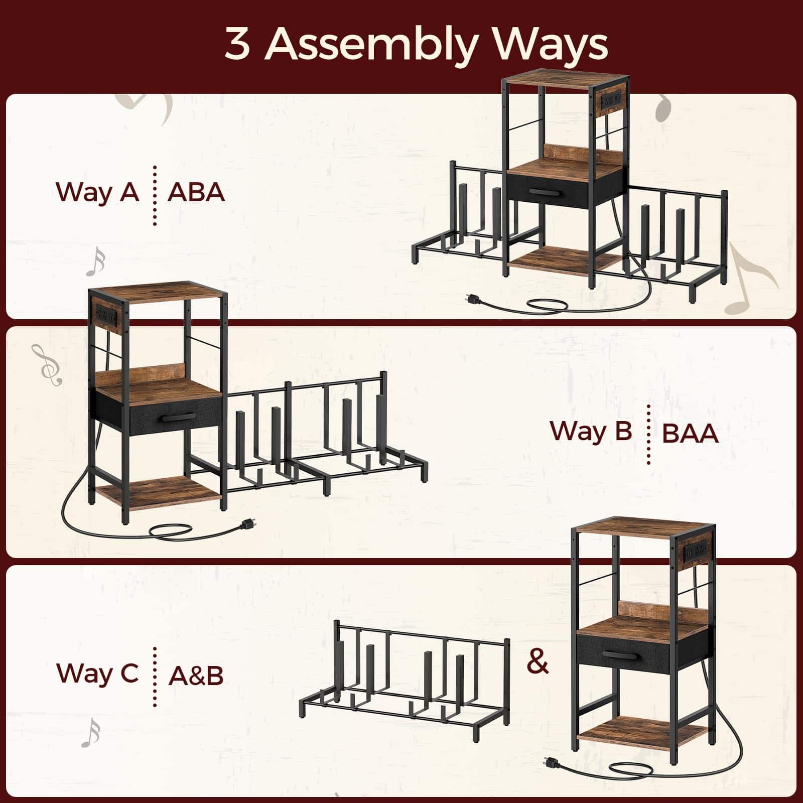 Soporte de guitarra MAHANCRIS para 4 guitarras acústicas, - Imagen 7