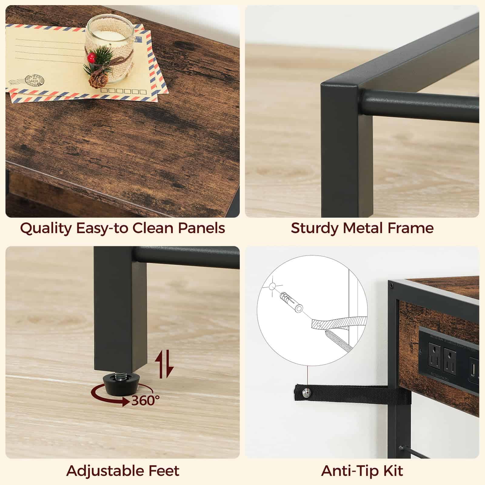 Soporte de guitarra MAHANCRIS para 4 guitarras acústicas, - Imagen 8