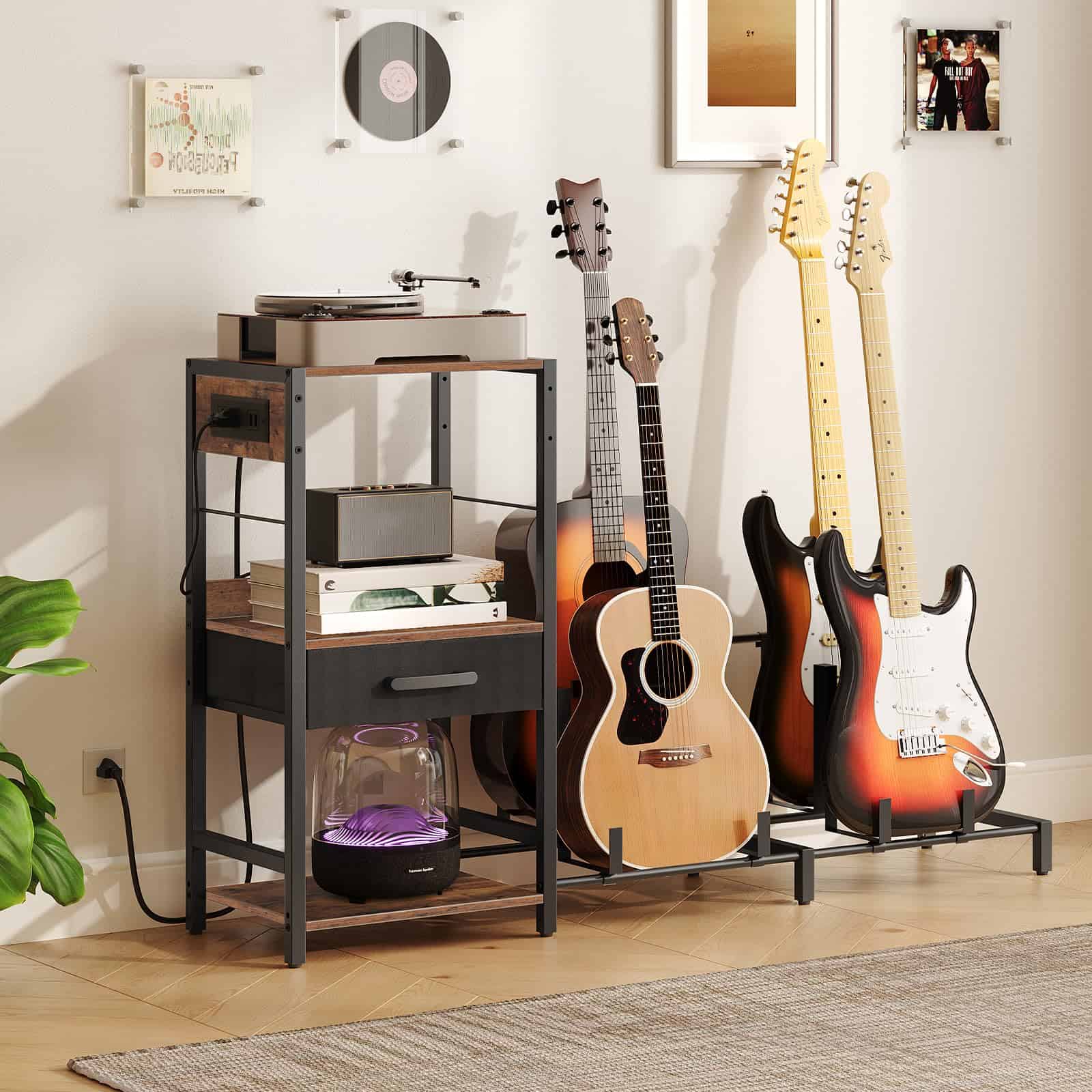 Soporte de guitarra MAHANCRIS para 4 guitarras acústicas, - Imagen 9