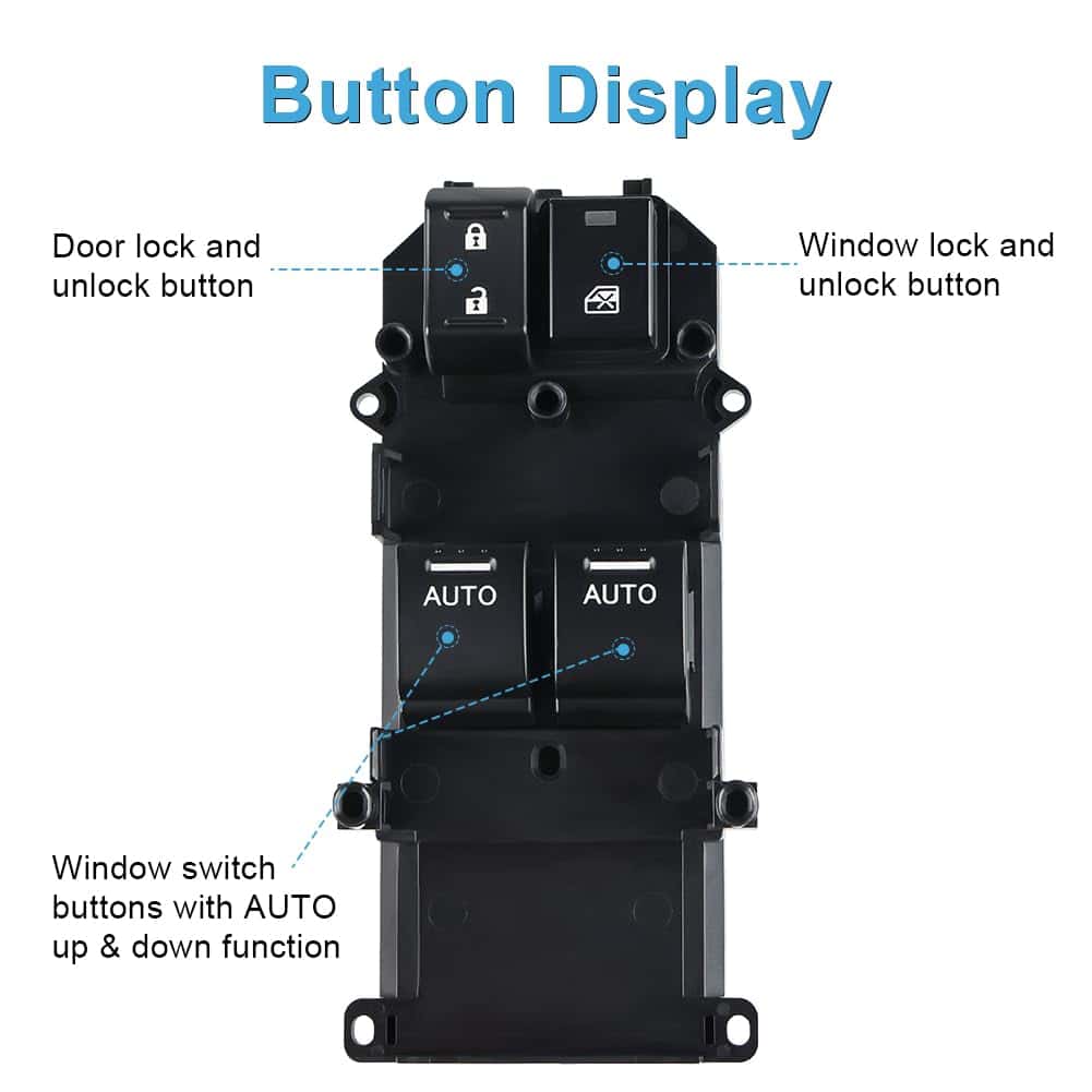 Interruptor de ventana eléctrico doble compatible con Honda - Imagen 3