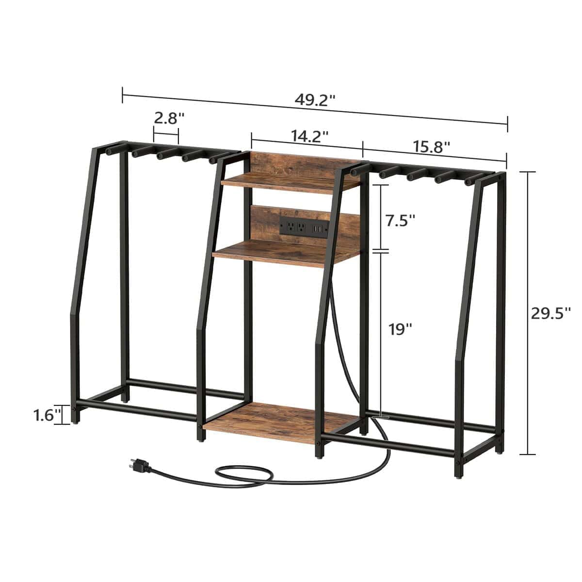 Soporte de guitarra MAHANCRIS para guitarra eléctrica, - Imagen 4