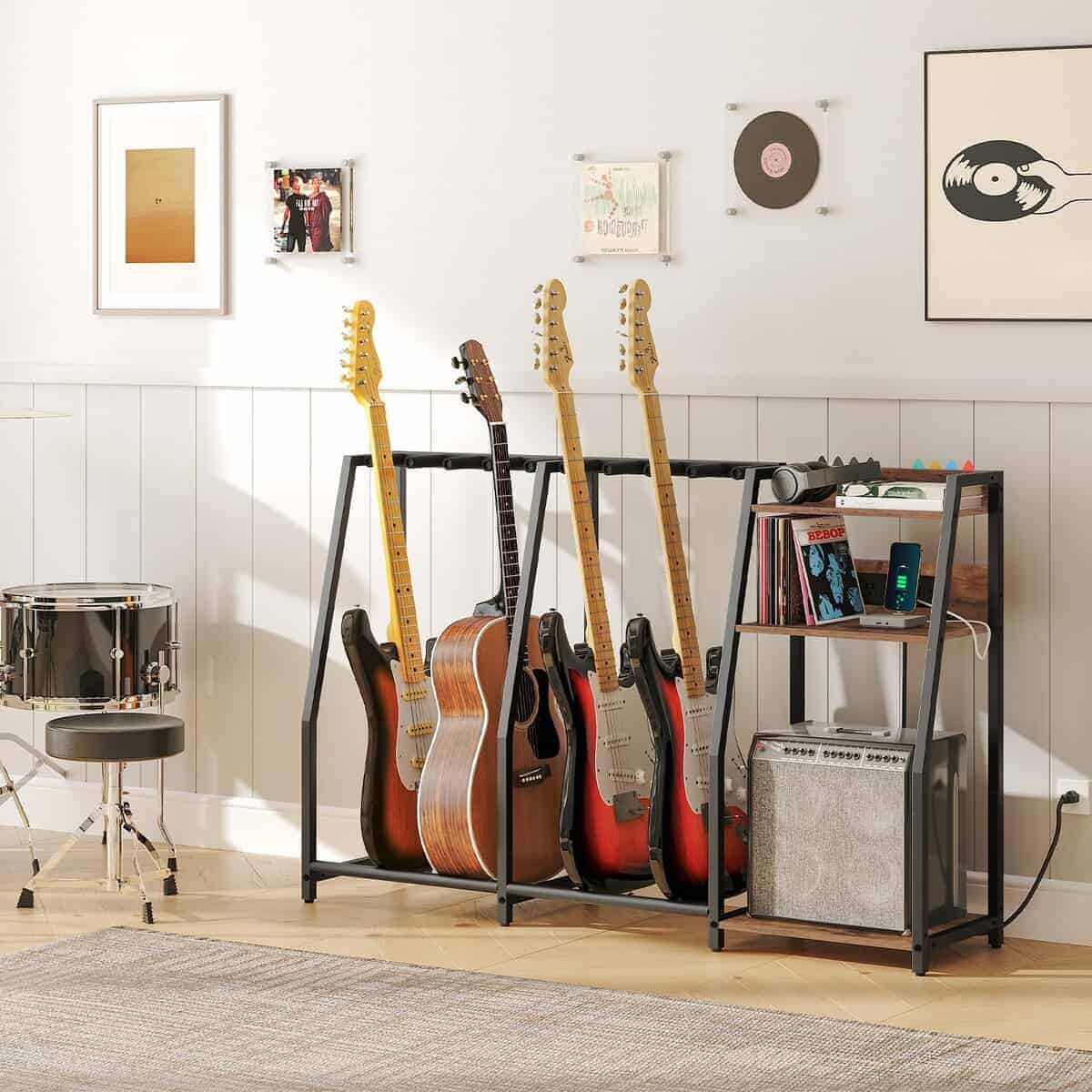 Soporte de guitarra MAHANCRIS para guitarra eléctrica, - Imagen 3