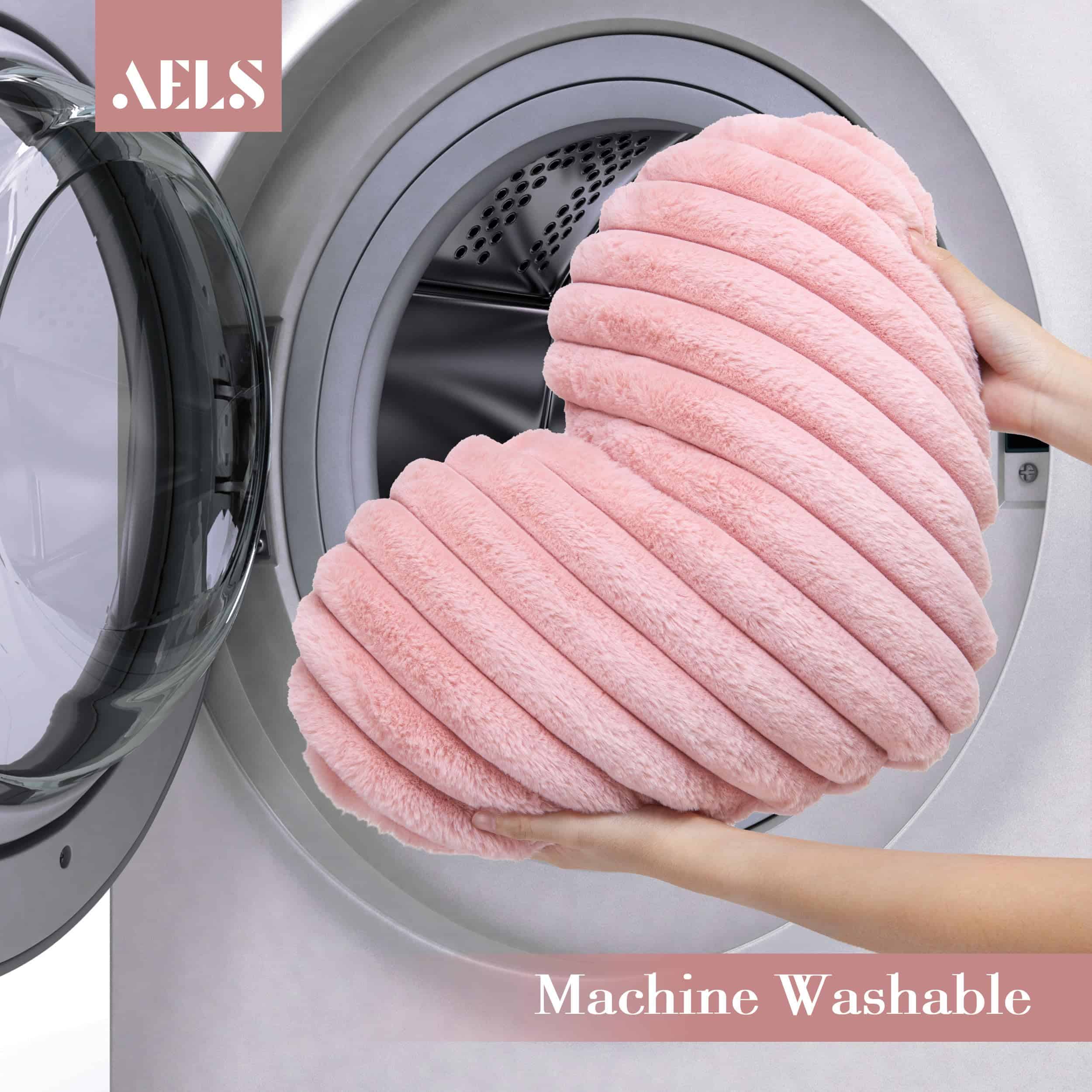 Almohada con forma de corazón, juego -Rosa claro - Imagen 6