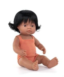 Muñeca Miniland 15'' Edición Colorida Niña Hispana con