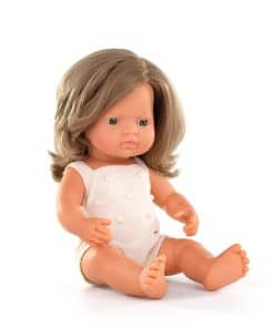 Muñeca Miniland 15'' Edición Colorida Niña Caucásica Pelo