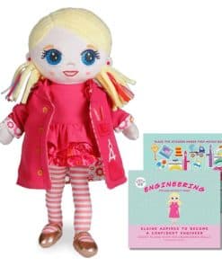 Elaine La Ingeniera - Muñeca de Peluche de 15 pulgadas con