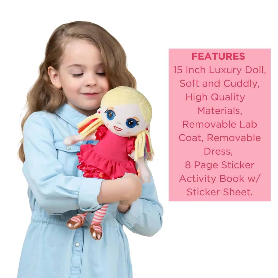 Elaine La Ingeniera - Muñeca de Peluche de 15 pulgadas con - Imagen 5