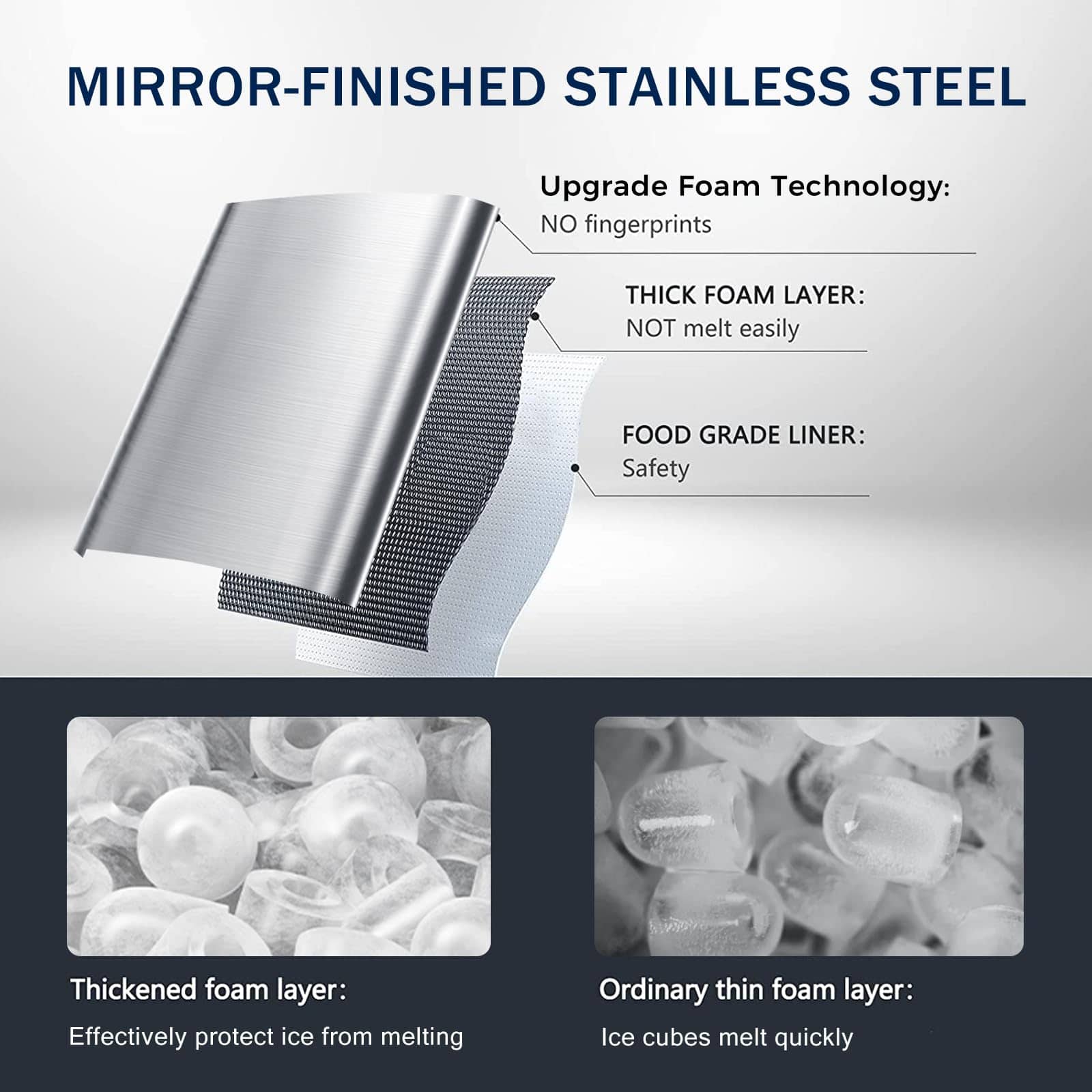 Máquina de Hielo de Acero Inoxidable Joy Pebble para - Imagen 4