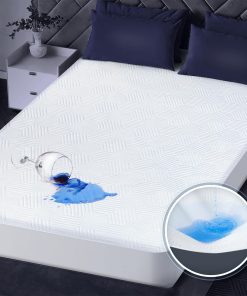 Protector de Colchón 100% Impermeable con Alta -Blanco