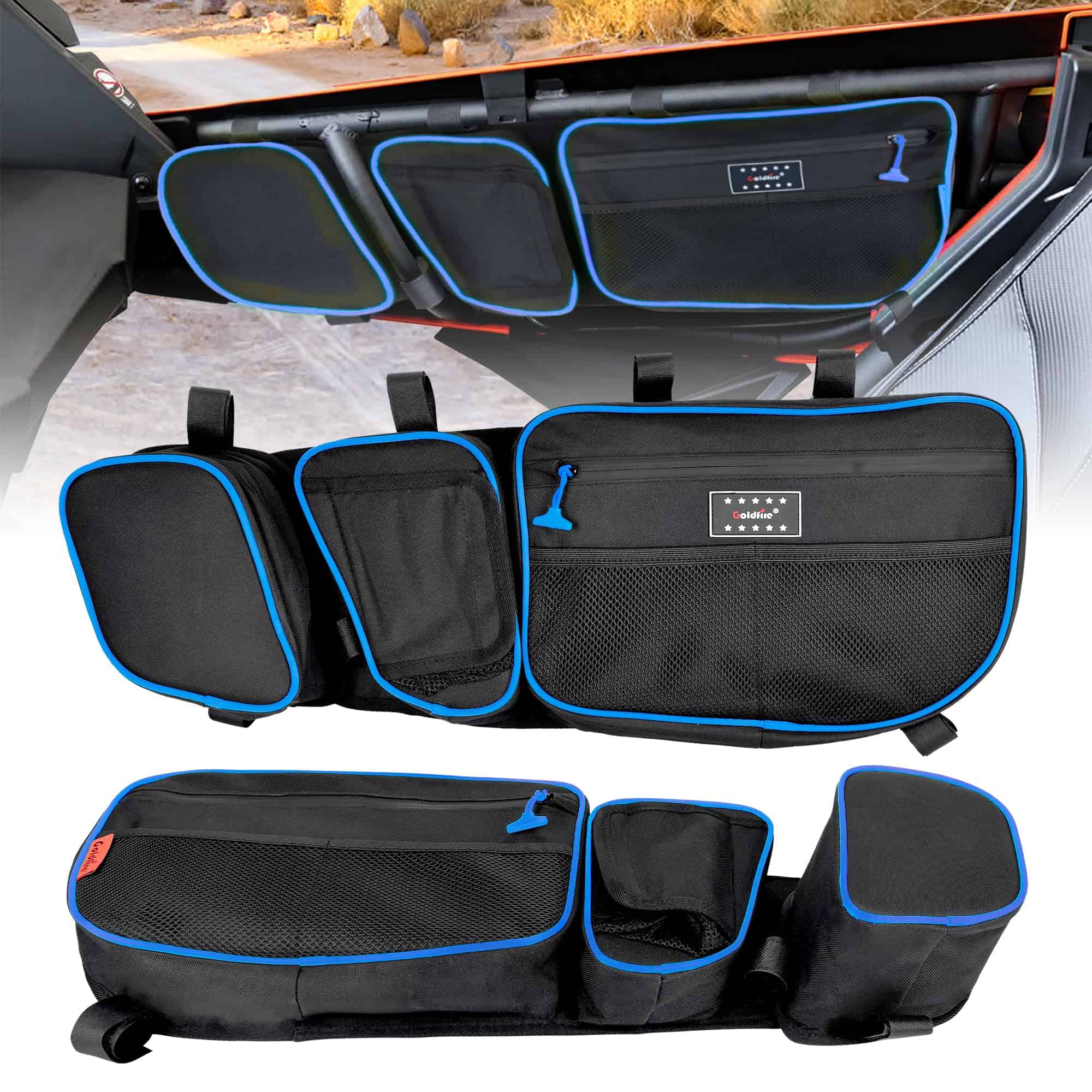 Bolsas para puertas Hutexico X3, Bolsas de -Azul