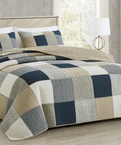Juego de Colcha Cuadrada Acolchada Chezmoi Collection