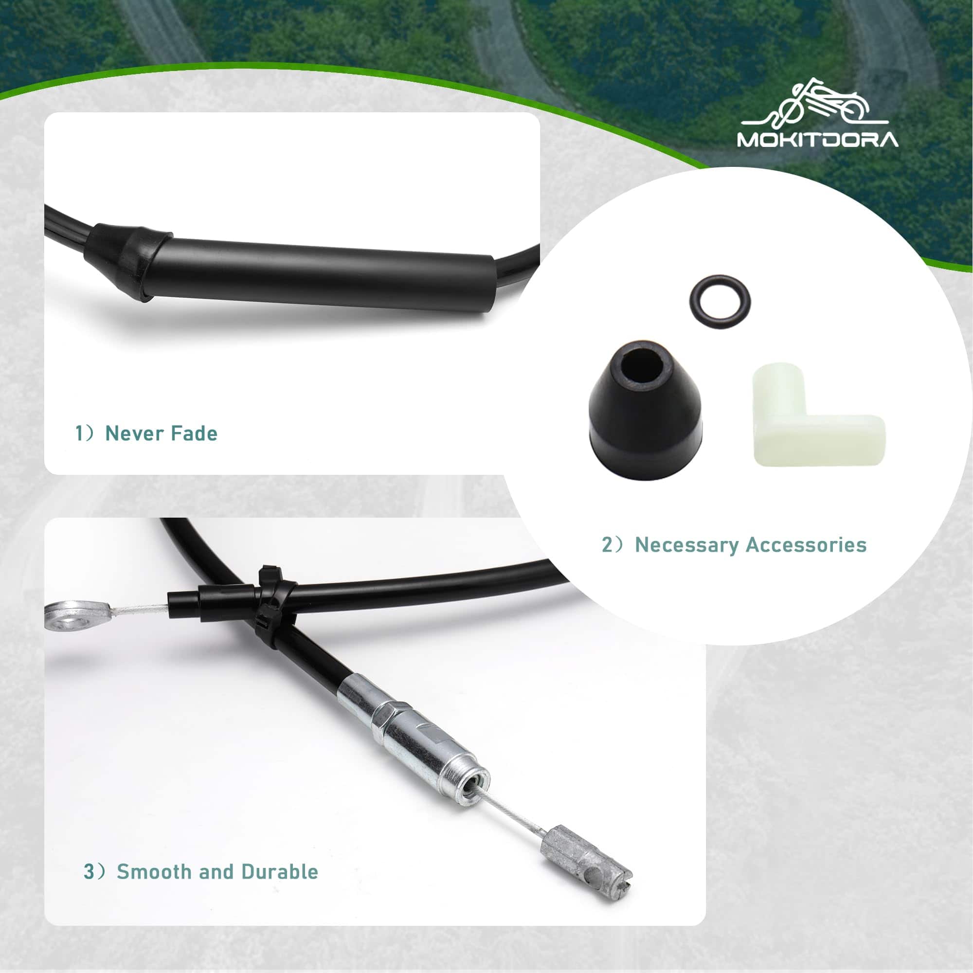 Extensión de Cable de Embrague Superior Negro de Vinilo - Imagen 7