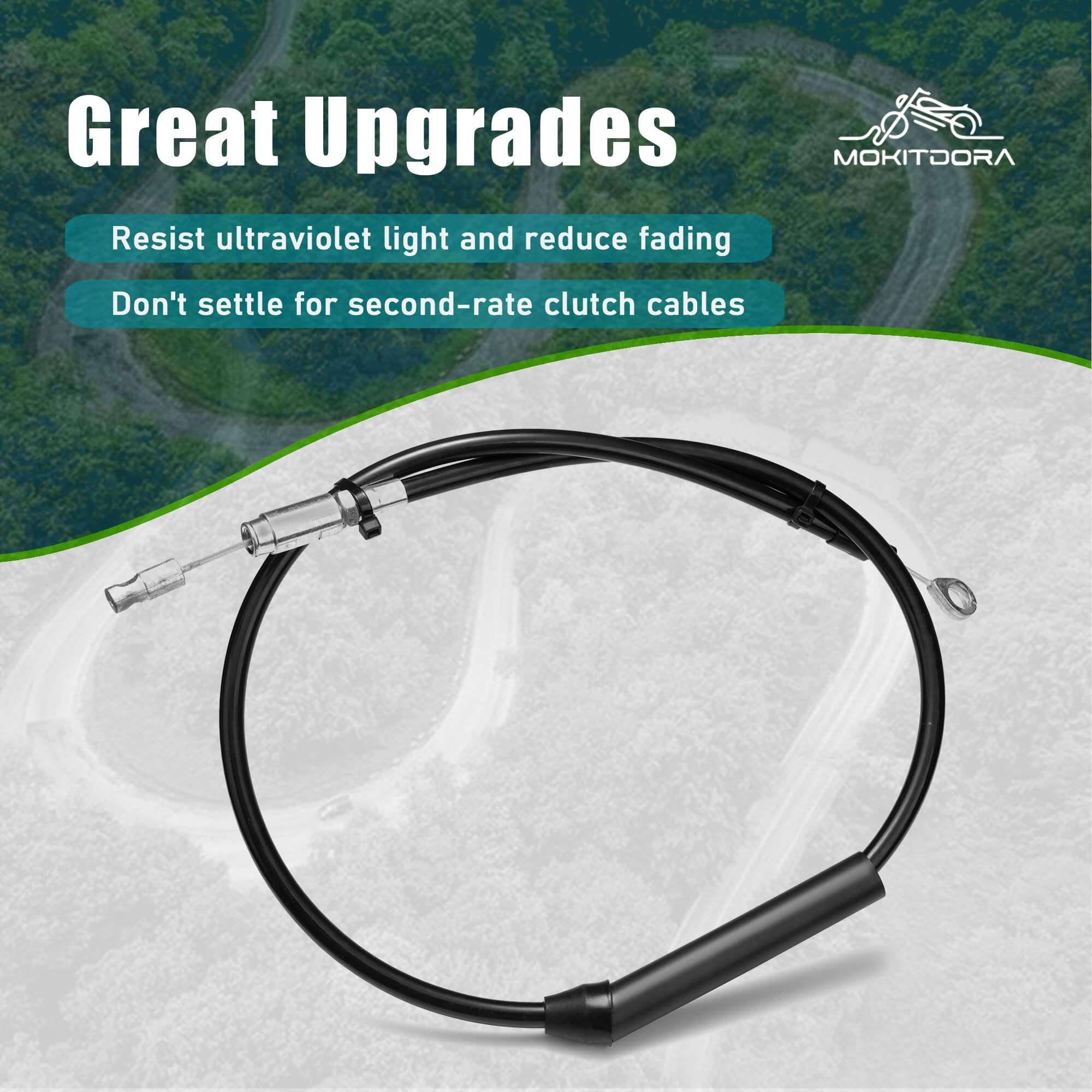 Extensión de Cable de Embrague Superior Negro de Vinilo - Imagen 8