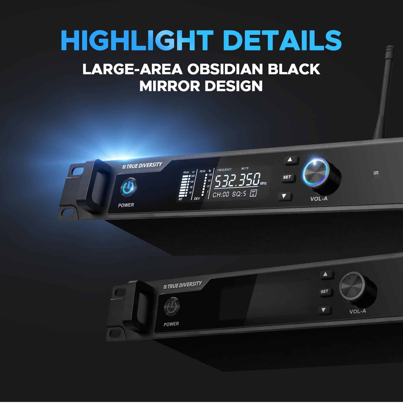 Sistema de micrófono inalámbrico con 4 antenas Froket, Pro - Imagen 5