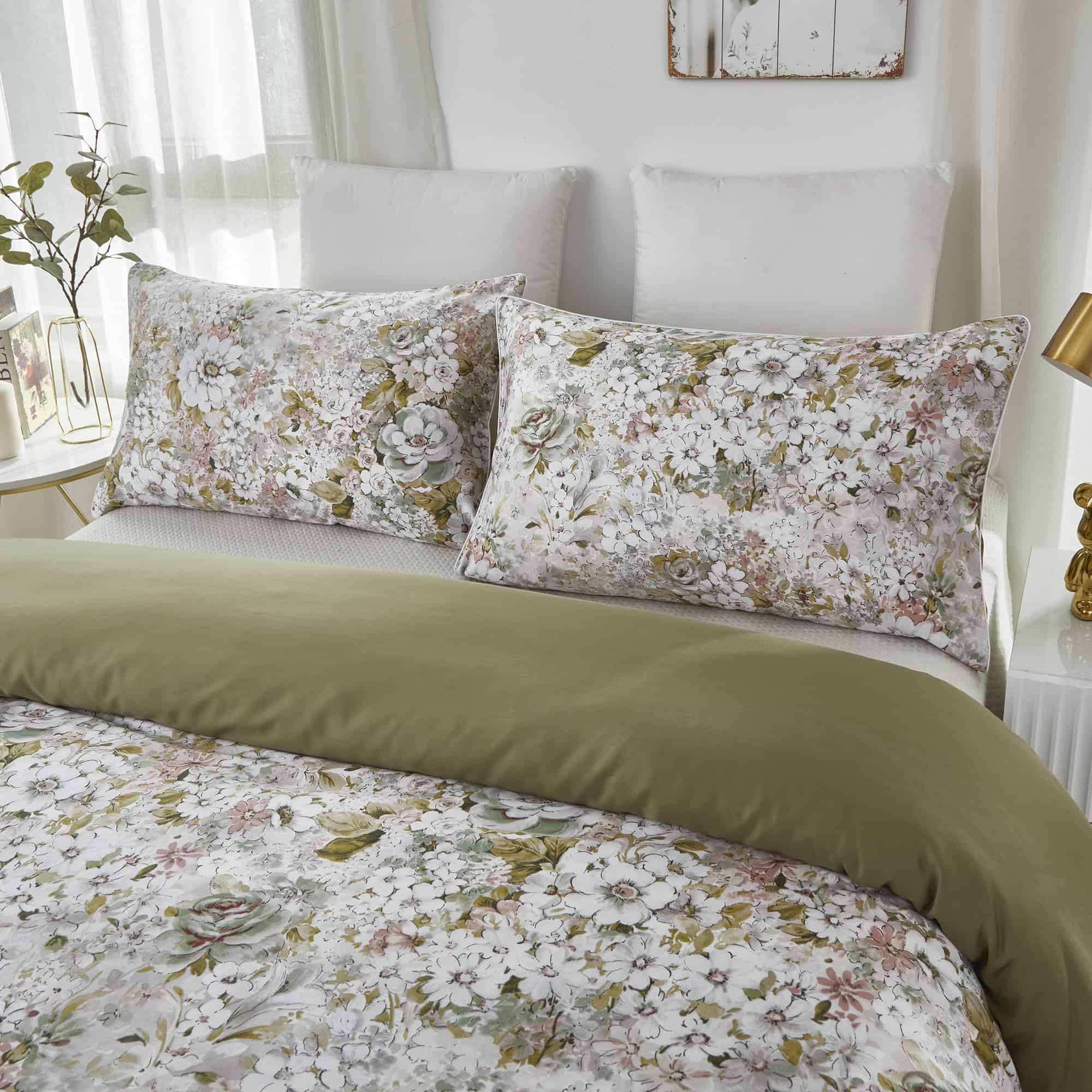 Juego de Ropa de Cama Vintage con Flores para Cama - Imagen 3