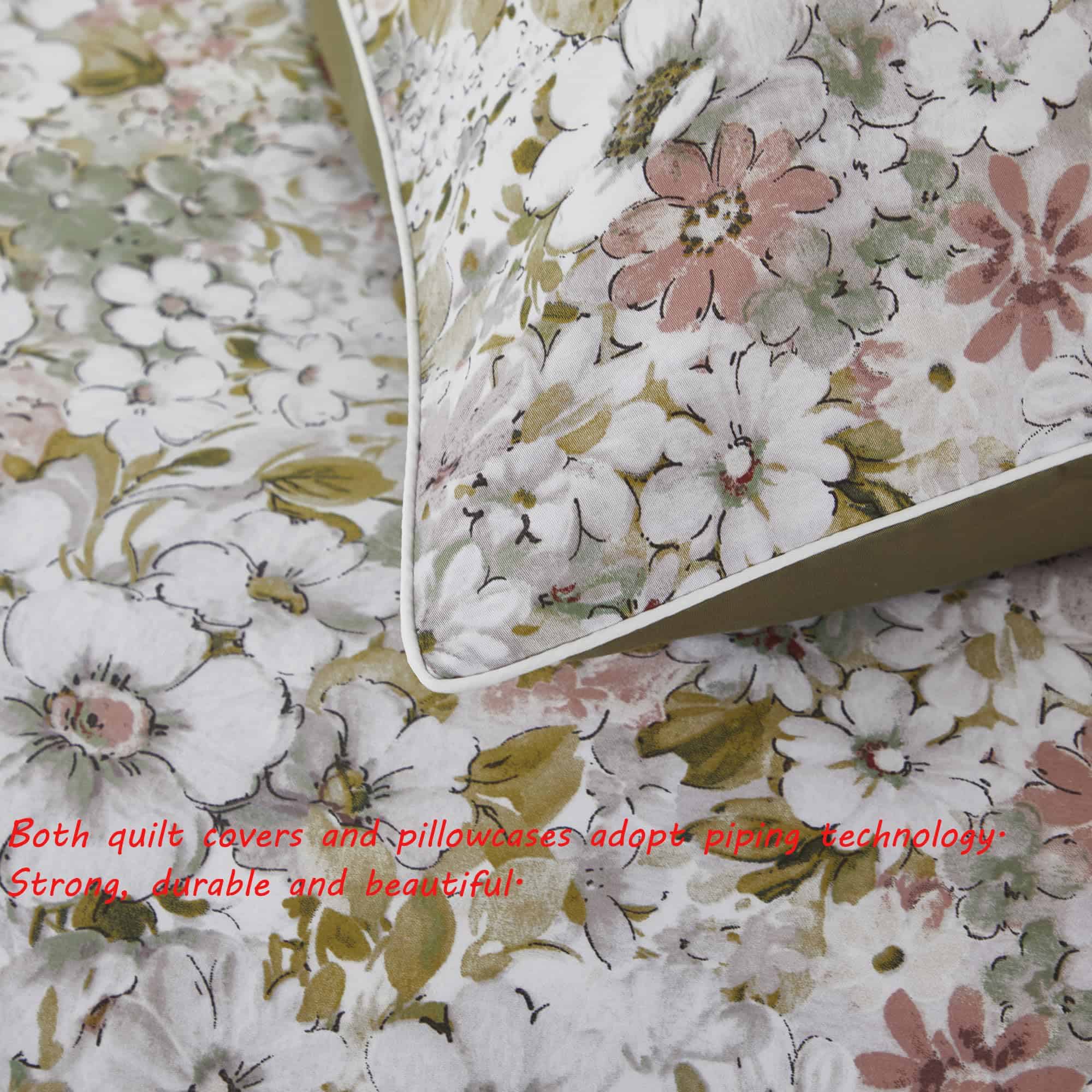 Juego de Ropa de Cama Vintage con Flores para Cama - Imagen 5