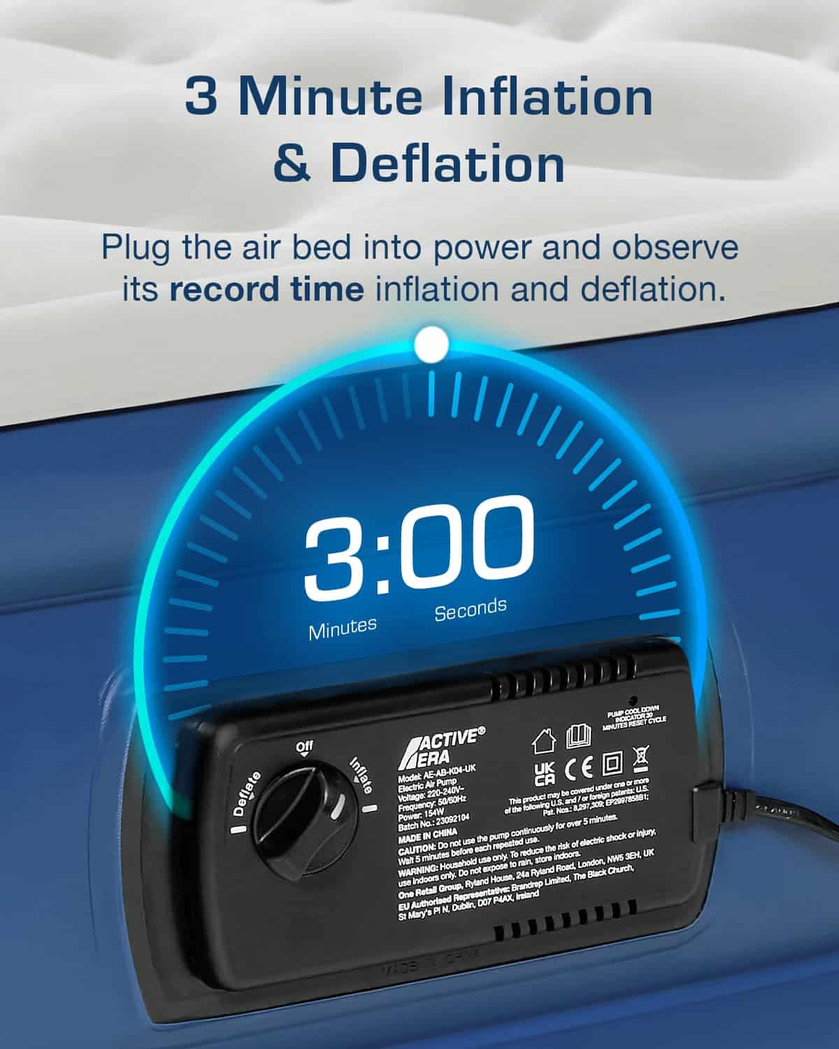 Colchón de Aire Activ Era Premium de 13" Tamaño Queen con - Imagen 8