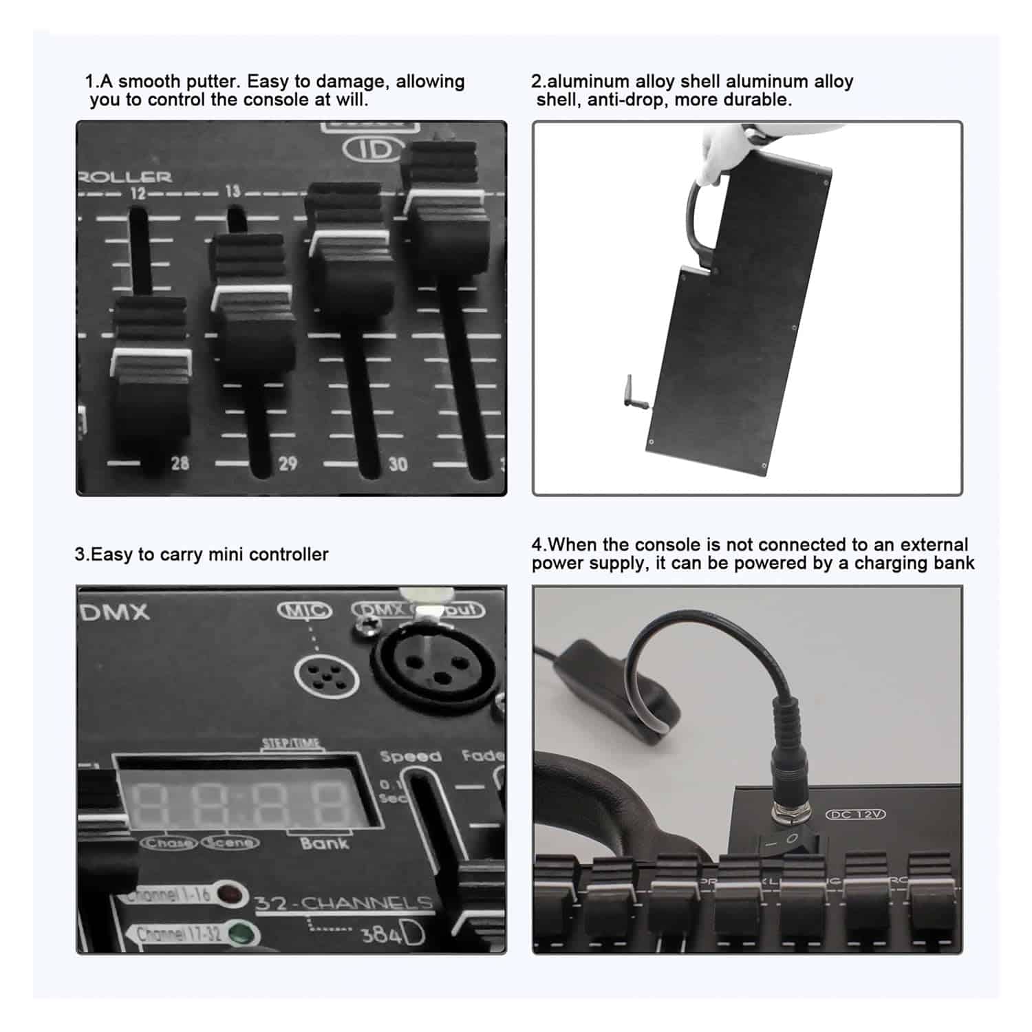Controlador DMX 384 Canales MINI Consola de Control DMX - Imagen 7
