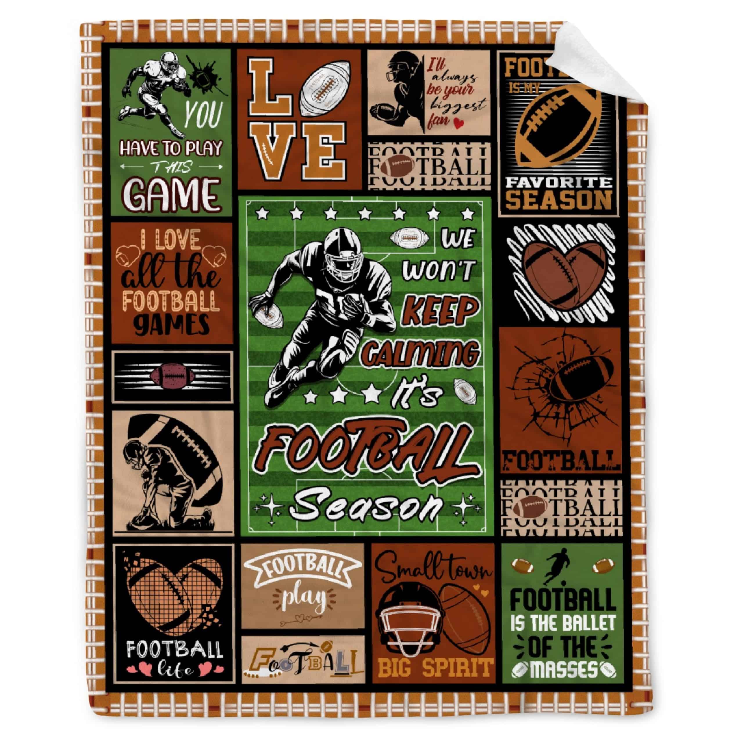 Manta de regalo de fútbol de forro polar Buyyet manta de