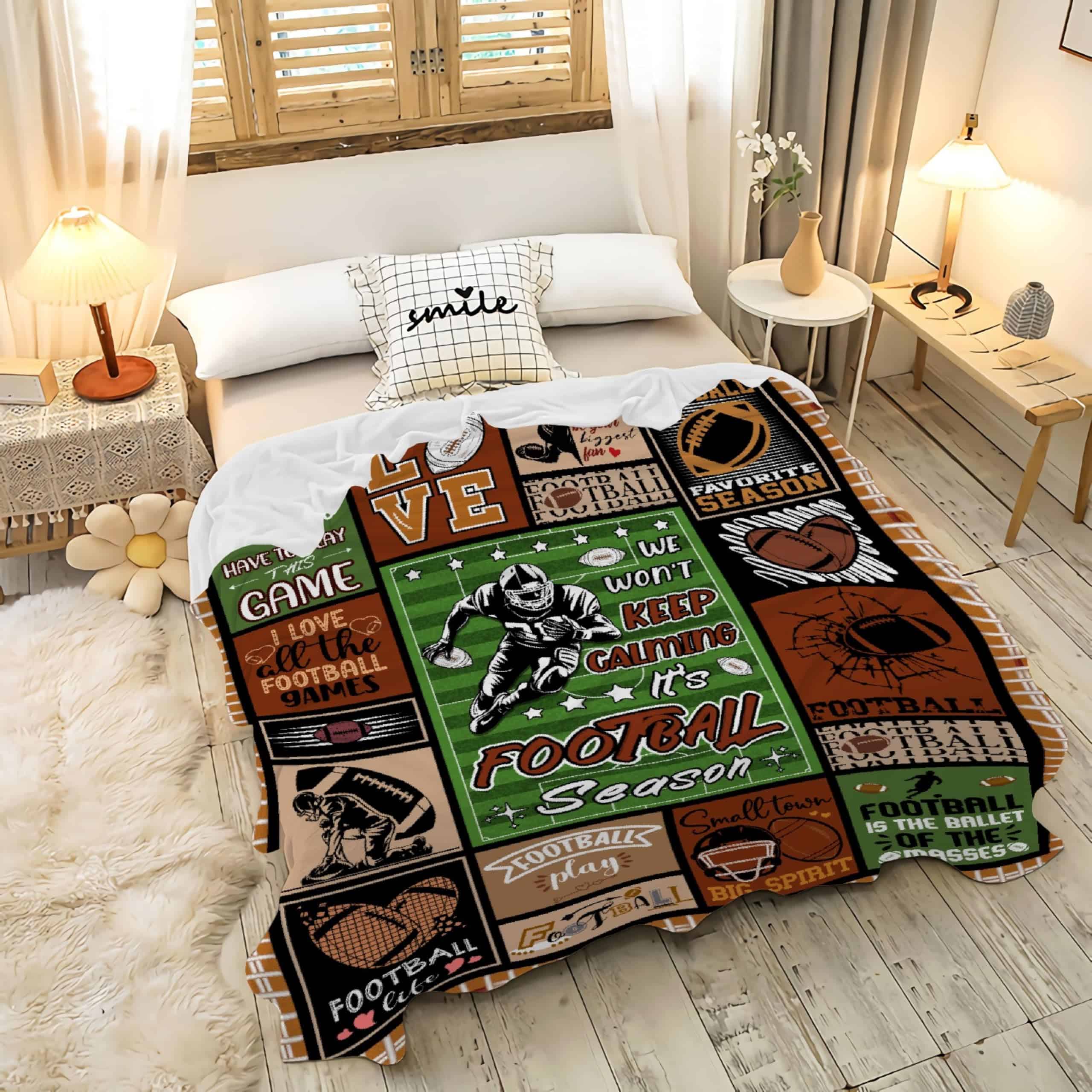 Manta de regalo de fútbol de forro polar Buyyet manta de - Imagen 3