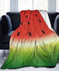 Manta de Franela Divertida Sandía Súper Suave Cobertor