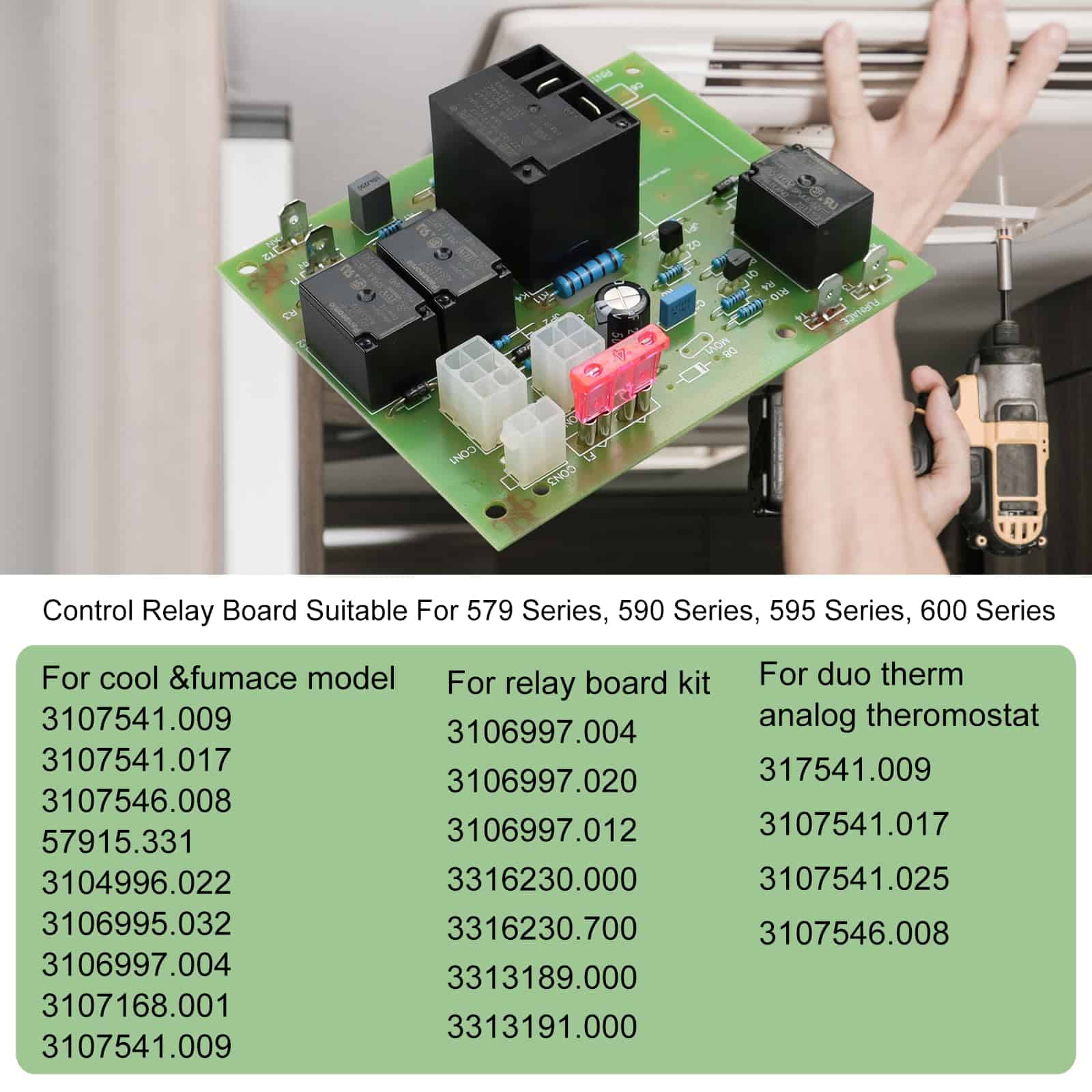 Kit de Placa de Relé de Control de Termostato Analógico - Imagen 3