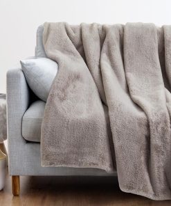 Cobertor de Piel Sintética de Doble Cara Extra Grande,