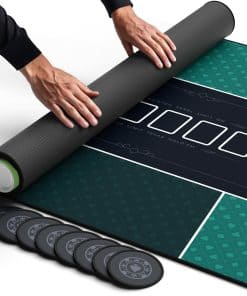 Tapete de Poker Newverest 70" x 35", Tapete Texas Hold'em