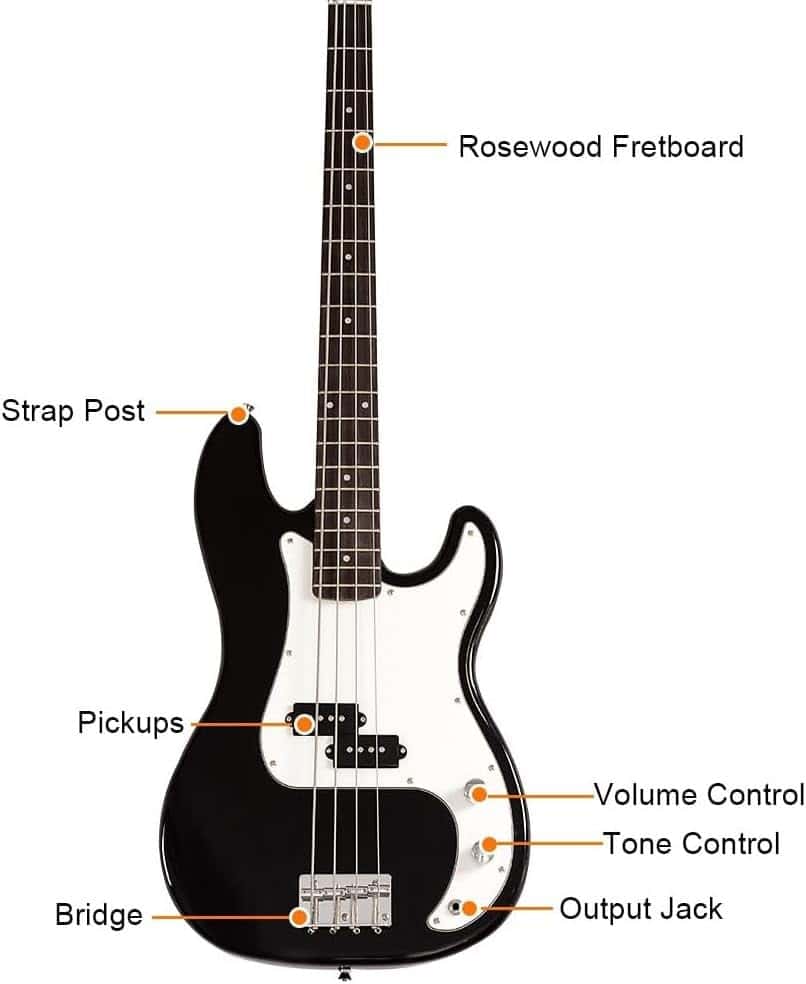 Bajo eléctrico para niños Raptor de 3/4 de tamaño, 38 - Imagen 5